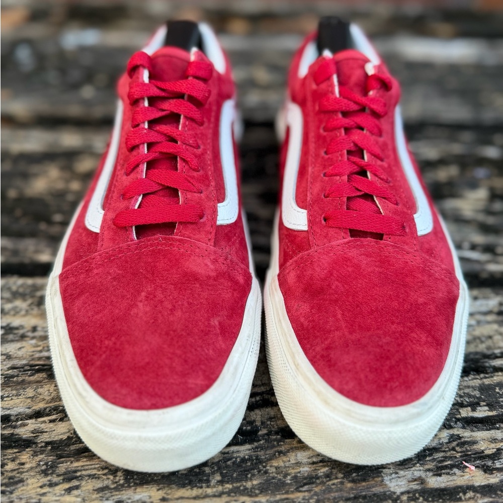 2020 Vans Old Skool 'Pig Suede - Red Chili Pepper' Unisex Lace Up Sneakers M5 - Picture 13 of 13
